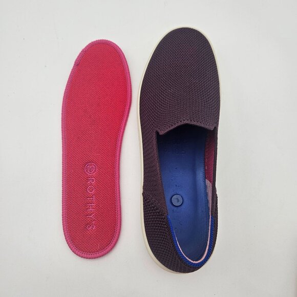 Rothys The Original Slip On Fig Python Purple Womens Sz 9.5 NEW - Picture 5 of 7